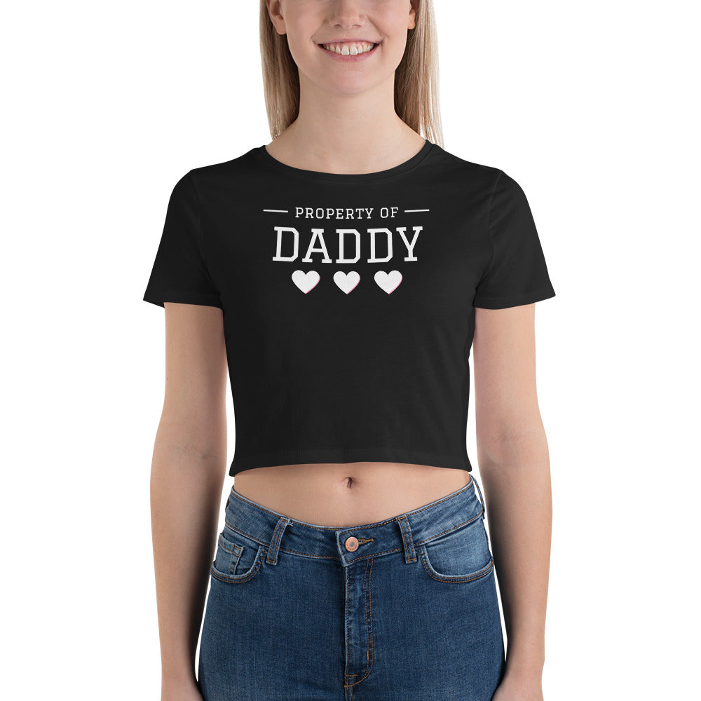Property of Daddy Crop T-Shirt
